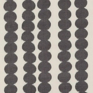 Sample- Schumacher Full Circle Fabric in Faded Black For Sale