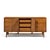 Brown Broyhill Brasilia Mid Century Walnut and Brass 9 Drawer Lowboy Dresser For Sale - Image 8 of 9