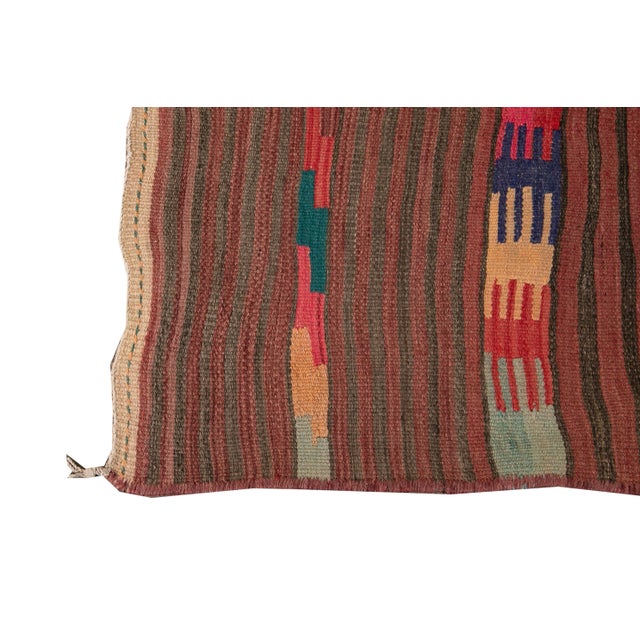 Mid-20th Century Vintage Kilim Runner Rug 4' 9" X 11' 3''. For Sale In New York - Image 6 of 13