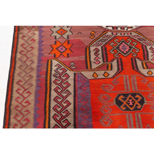 Textile Doris Leslie Blau Vintage Turkish Kilim Rug For Sale - Image 7 of 9