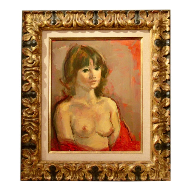 Jan De Ruth Nude C. 1980 Painting For Sale