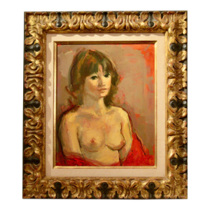 Jan De Ruth Nude C. 1980 Painting
