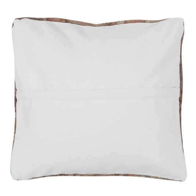 12"x20" Handmade Wool Cushion Cover. Vintage Rug Pillow. Lumbar Pillow Cover For Sale - Image 4 of 4