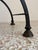 Vintage Wrought Iron, Brass and Leather Stool, 1920s For Sale - Image 6 of 12
