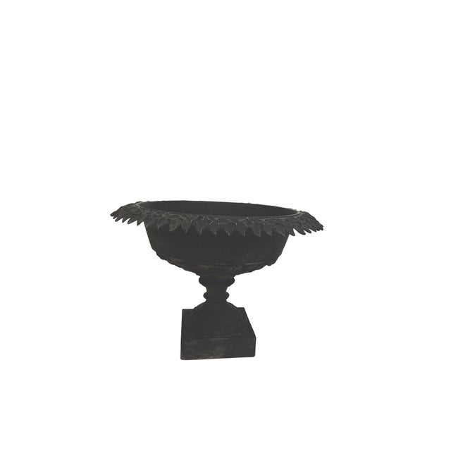 Metal Late 19th Century Victorian Black Cast Iron Jardinière/Planter For Sale - Image 7 of 18