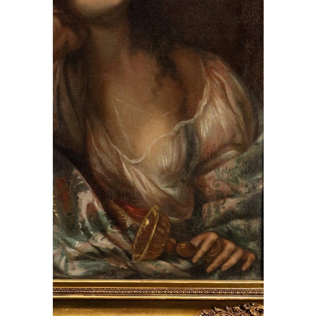 17th Century After Carlo Francesco Nuvolone, The Suicide of Queen Sophonisba, 17th Century, Oil Painting on Canvas, Framed For Sale - Image 5 of 13
