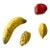 Mid 20th Century Italian Ceramic Fruit & Vegetables For Sale