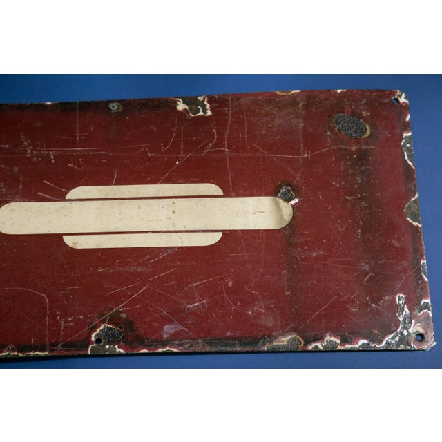 Early 20th Century Antique English Railway Sign For Sale - Image 5 of 6