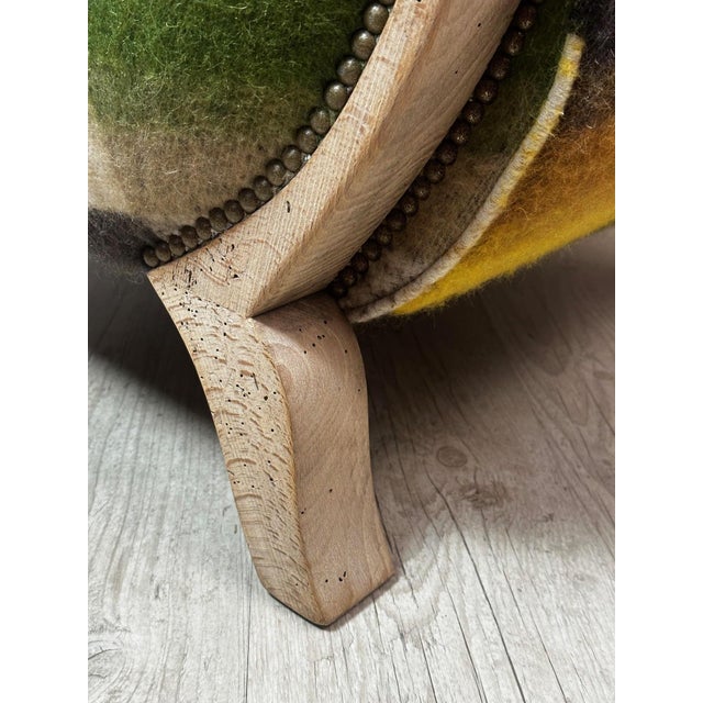 Superb Art Deco club chair, fully restored in our workshops with the utmost care. This chair has undergone a complete...