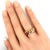 Contemporary Mid 20th Century Pomellato Milano 18k Two Tone Gold Chain Style Double Stack Band Ring Size 5 For Sale - Image 3 of 6