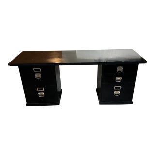Pottery Barn Black Bedford Desk For Sale