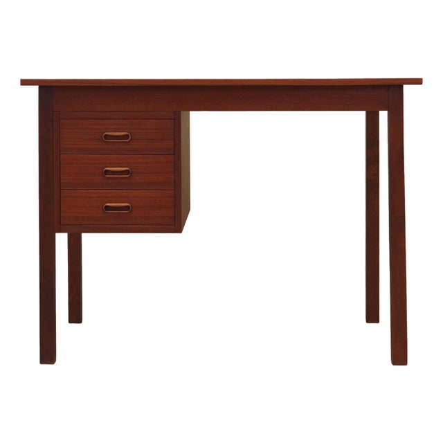 Vintage Danish Teak Desk, 1970s For Sale