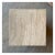 Off-white Mid Century Italian Modern Travertine Petite Side Table or Low Pedestal For Sale - Image 8 of 11