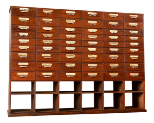 Art Nouveau Ironmongers Drawers, 1890s