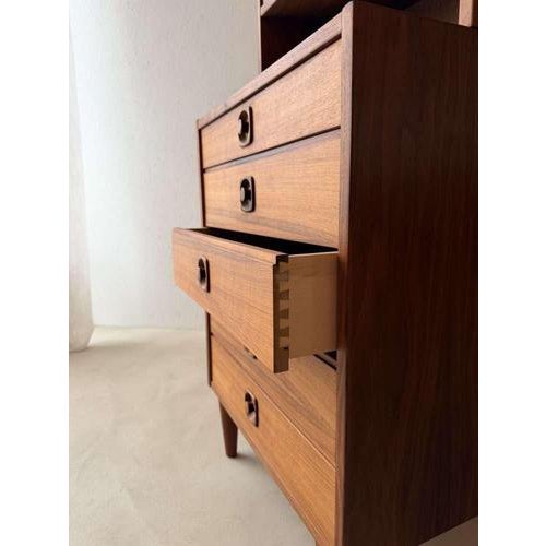 Vintage Teak Wall Cabinet with Display Case, 1960s For Sale - Image 11 of 16