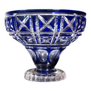 1930s Vintage English Glass Decorative Bowl
