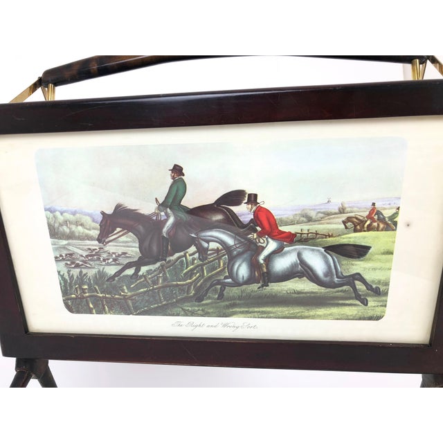 Metal Mid-Century Italian Magazine Rack in Ico Parisi Style For Sale - Image 7 of 18