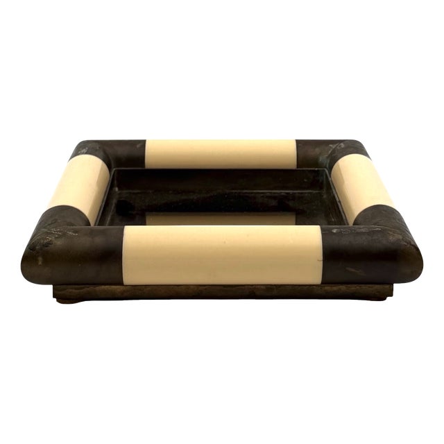 Mid-Century Mirrored Brass Vide Poche by Tommaso Barbi, Italy, 1970 For Sale
