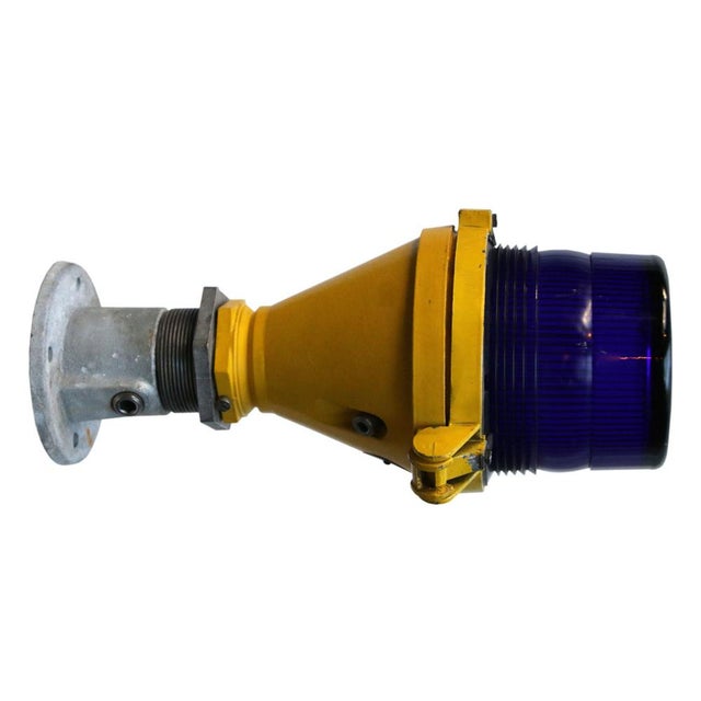 Cast Aluminum and Glass Airport Runway Wall Lights For Sale - Image 4 of 5
