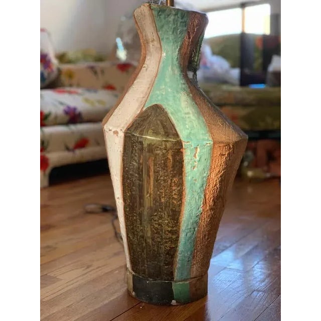 Ceramic Midcentury Organic Modern Marianna Von Allesch Modern Ceramic Sculptural Lamp For Sale - Image 7 of 10