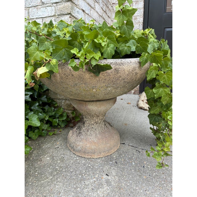 Mid 20th Century Pair of Unique Concrete Planters, France For Sale - Image 9 of 13