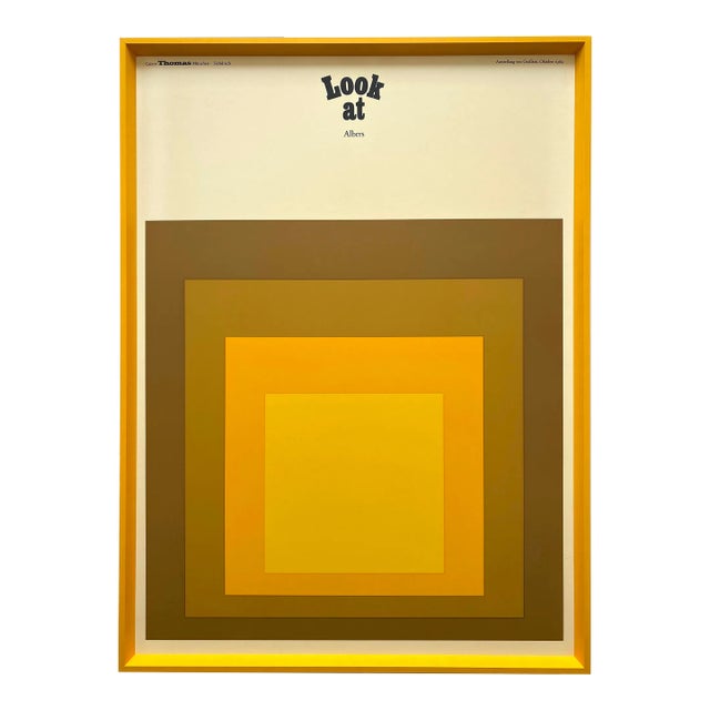ポスター MQ limited silkscreen print and poster Josef Albers Vintage 1971 Mid Century Modernist Fine Art