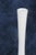 1960s Eiffel Tower Vase White Glass With Slim Tapered Neck and Clear Footed Base 4828b For Sale - Image 5 of 18