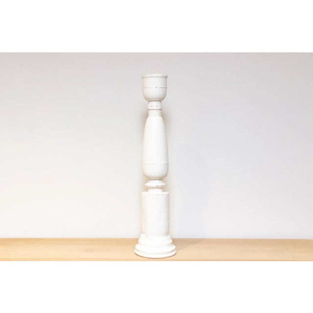 Indian Tall & Slim Indian Candle Holder For Sale - Image 3 of 7