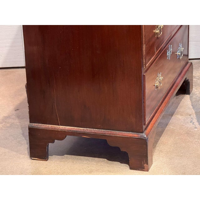 19th Century Tall Mahogany Chest of Drawers For Sale - Image 9 of 10