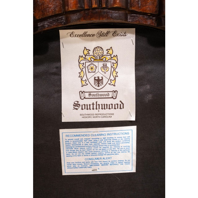 Pair of Southwood Louis XV Style Fauteuil Carved Armchairs For Sale - Image 18 of 18