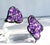 Gemstone Amethyst & Black Sapphire Statement Necklace and Ring Set in Sterling Silver | Italian Roma Chain | Art Deco–Inspired Elegance For Sale - Image 7 of 10