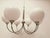 6-Light Chrome Chandelier with Glossy White Sphere Glasses, 1980s For Sale - Image 6 of 18