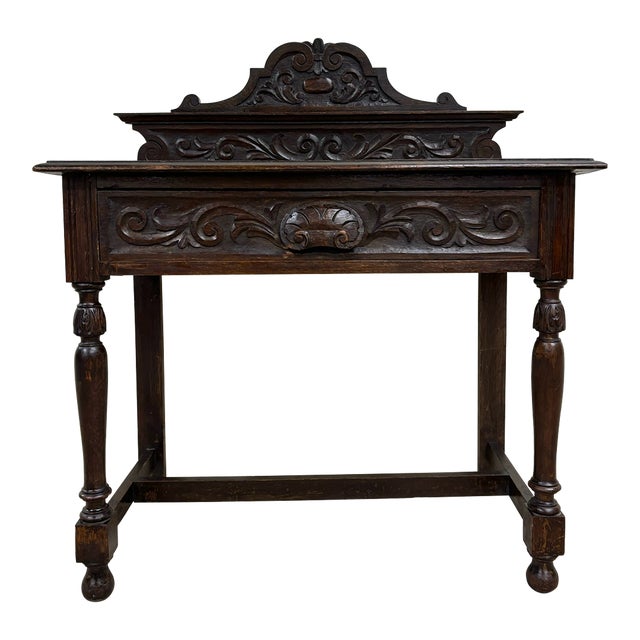 Antique English 19th Century Matthew Rose & Sons Console Table Buffet Sideboard For Sale