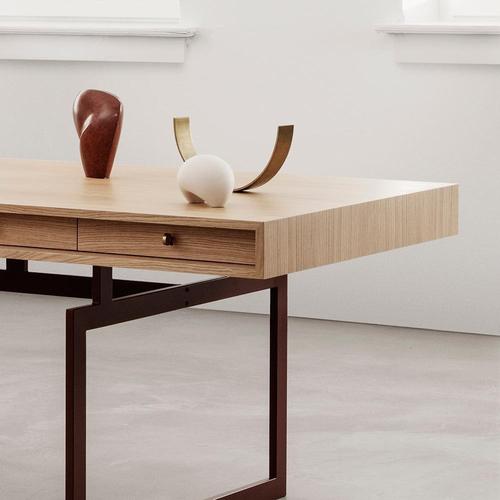 Not Yet Made - Made To Order Office Desk Table in Wood and Steel by Bodil Kjær for Karakter For Sale - Image 5 of 9