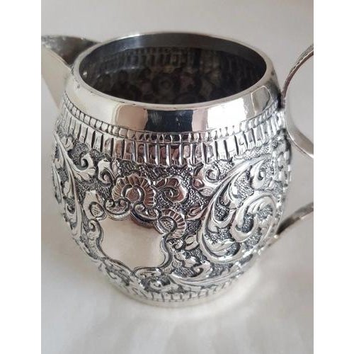 Antique 19th Century Persian Silver Cream Jug For Sale - Image 9 of 18