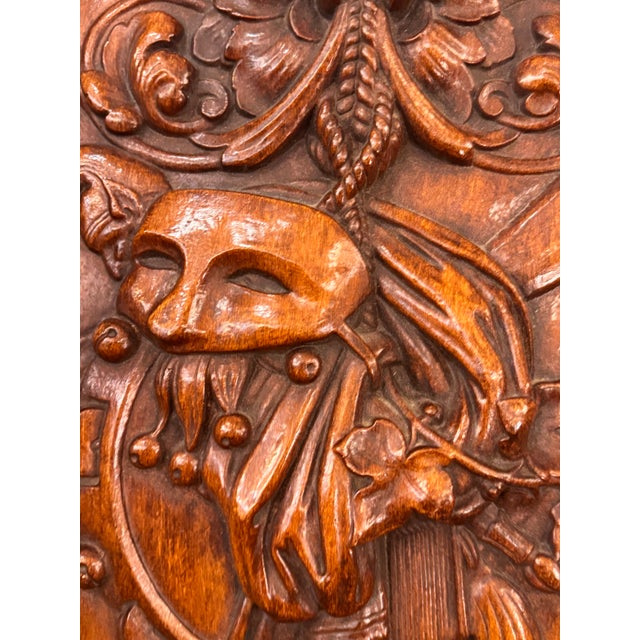 Antique Ceramic Masquerade Shield Wall Hanging For Sale - Image 11 of 12