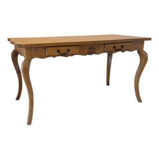 Vintage Reclaimed Wood French Country Desk by United House Wrecking For Sale