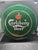 Mid-Century Modern Vintage Green Metal Carlsberg Beer Serving Tray For Sale - Image 3 of 3
