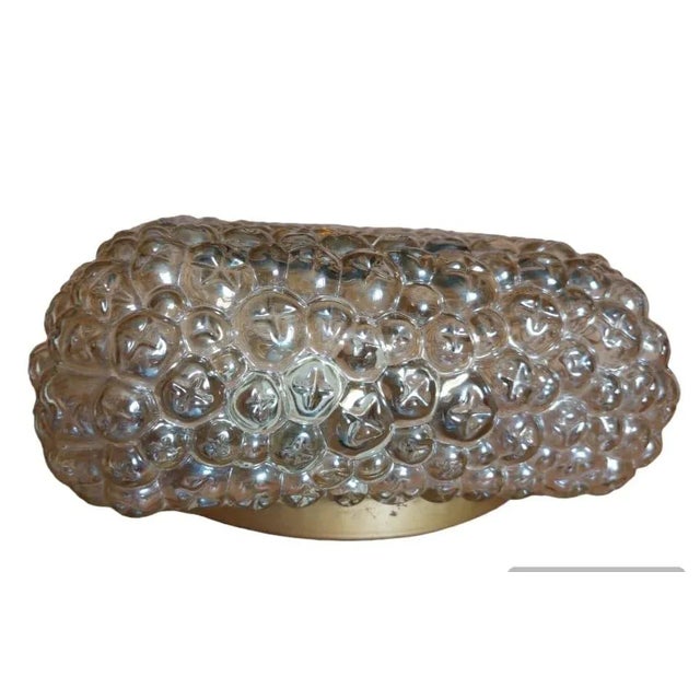 60s 70s Plafoniere ceiling light, wall light made of bubble glass, Space Age design Object: ceiling light...