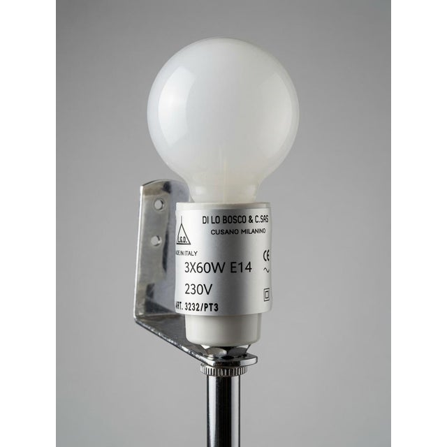 MidCentury Italian Triple Torch Floor Lamp by Di Lo Bosco & C. Sas of Cusano Milanino For Sale In Naples, FL - Image 6 of 6