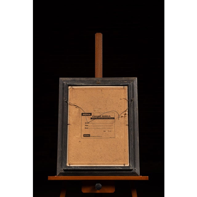 Artist: Unknown Date: c. 1960s-1970s Medium: Oil on canvas panel Style/Movement: Mid-Century Expressionism / Figurative...