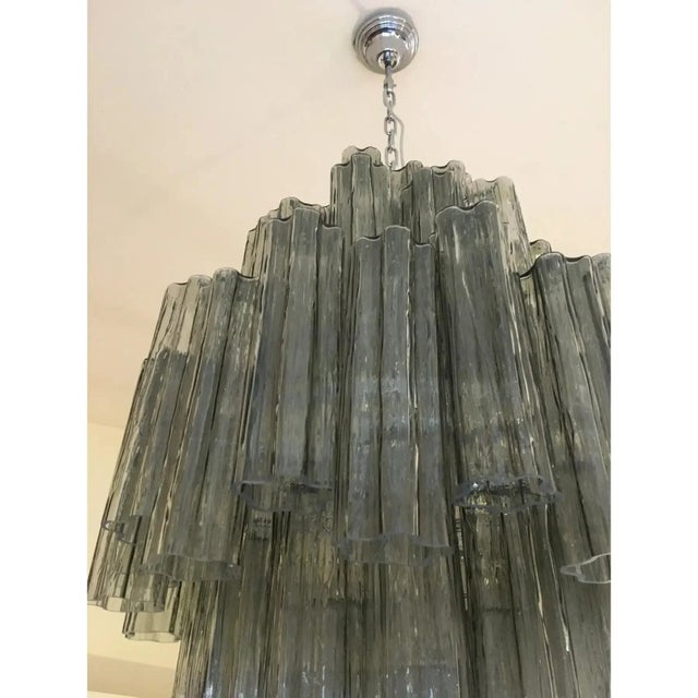 Gray Modern Tronco Murano Glass Sputnik Chandelier by Simoeng for Simoeng For Sale - Image 8 of 9