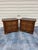 Oak Campaign Style Nightstands / Accent Tables For Sale In Los Angeles - Image 6 of 8