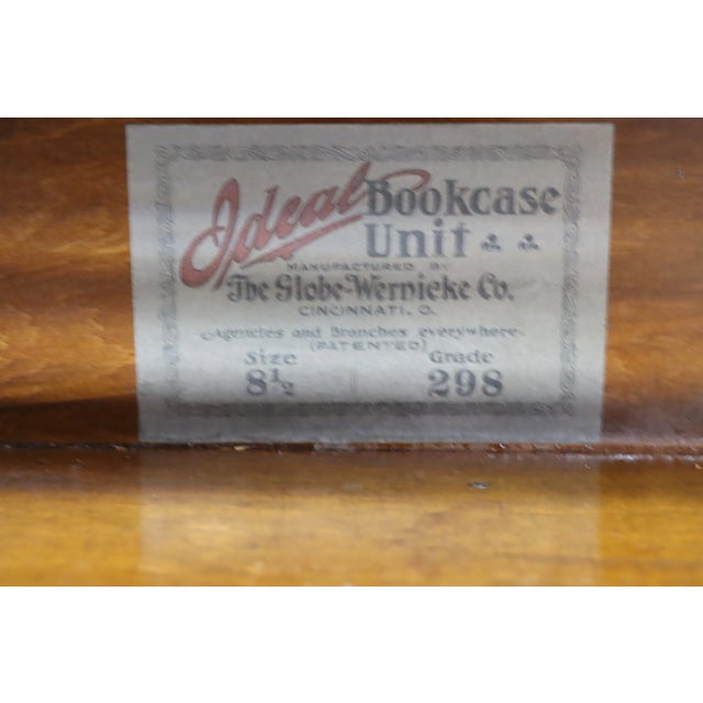 Wood Rare "Ideal" Quarter Sawn OakStacking Bookcase by Globe Wernicke For Sale - Image 7 of 12
