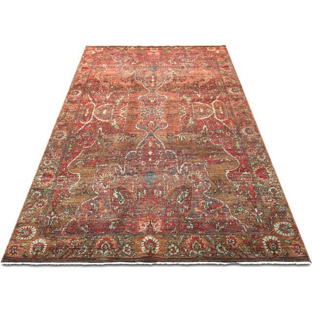 1960s Turkish Oushak Rug For Sale In Los Angeles - Image 6 of 6