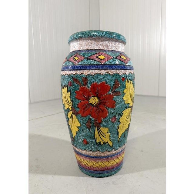 Italian Pottery Floor Vase, 1960s For Sale - Image 4 of 8