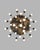 Metal Industrial Vesta Cluster 32 Chandelier For Sale - Image 7 of 18