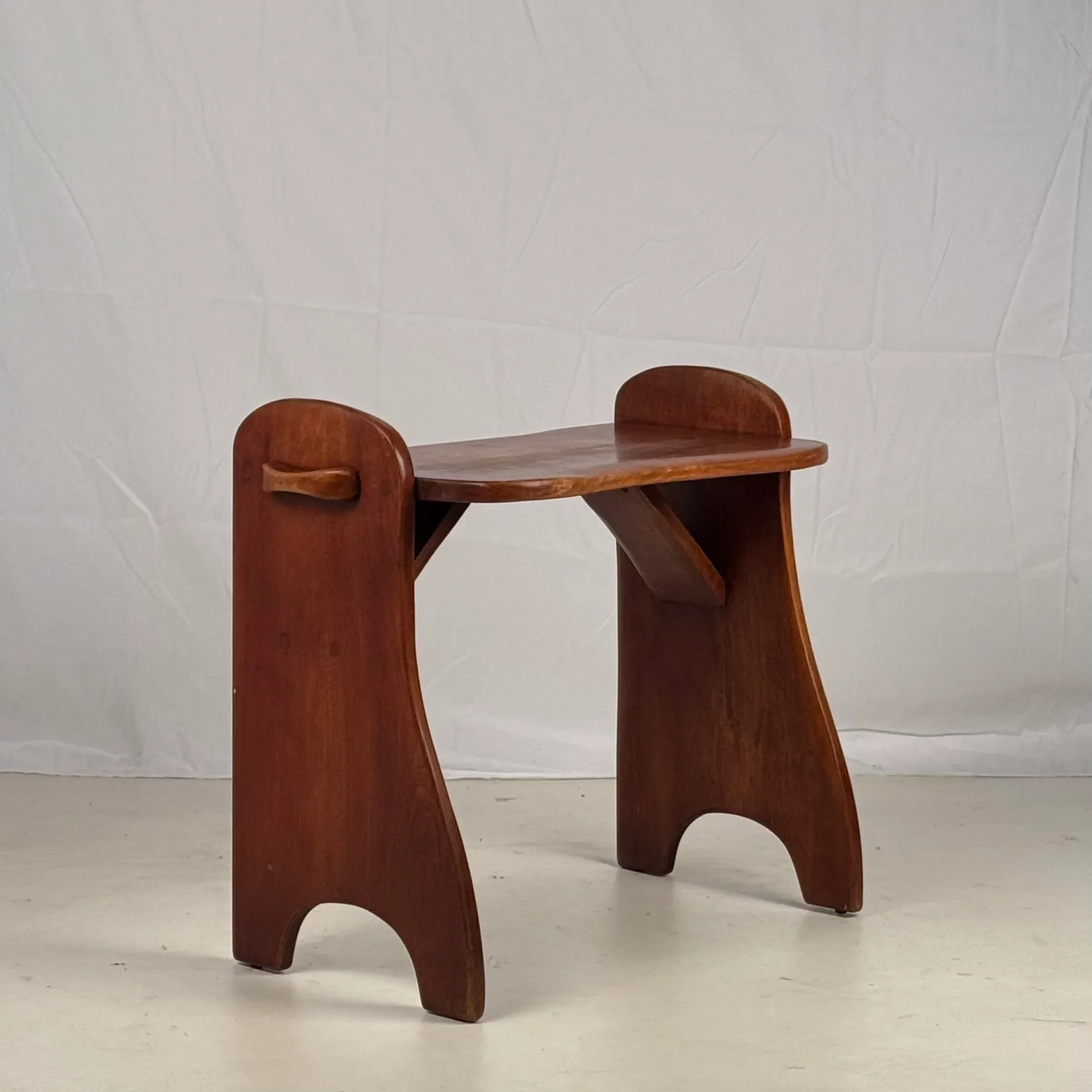 Vintage Maple Stool or Small Bench by Cushman Colonial Creations