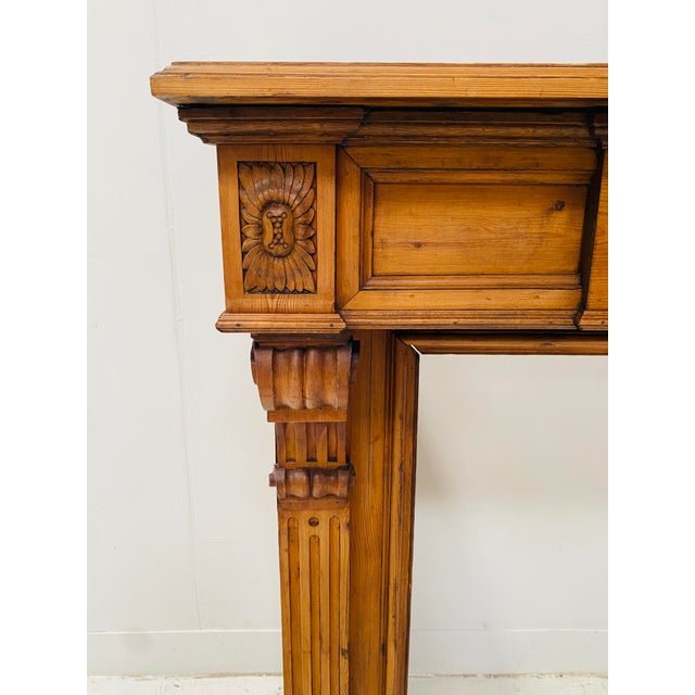 Louis XVI Style Fireplace in Fir, 1800s For Sale - Image 5 of 8