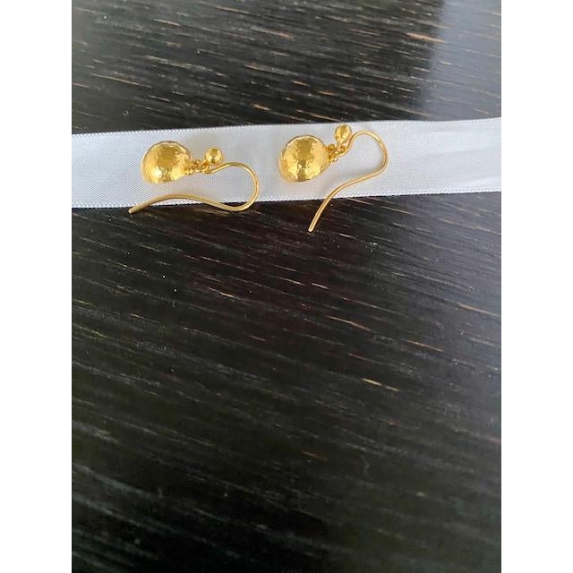 2000 - 2009 Vintage Gurhan 24k Spell Gold Single Drop Earrings, Original Alloy, Non-Recycled Gold, Brand New For Sale - Image 5 of 8